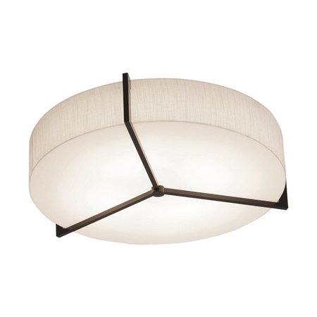 AFX Apex 17" LED Ceiling - Espresso Finish - Jute Shade APF1524LAJUDES-JT